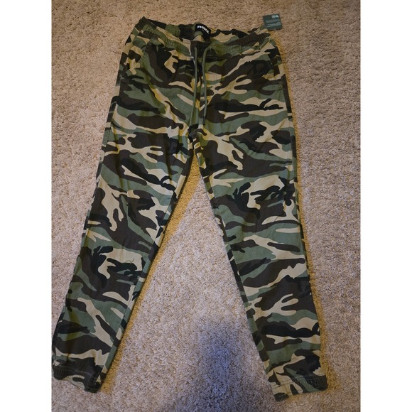 RSQ Men Camouflage Twill Jogger‎ Pants Size M Elastic Waist Drawstring - Picture 3 of 4